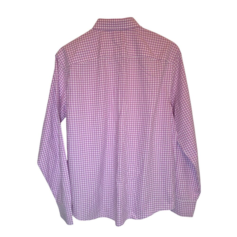 UNTUCKit Men's Large Purple Gingham Button-Down Shirt - Picture 3 of 10